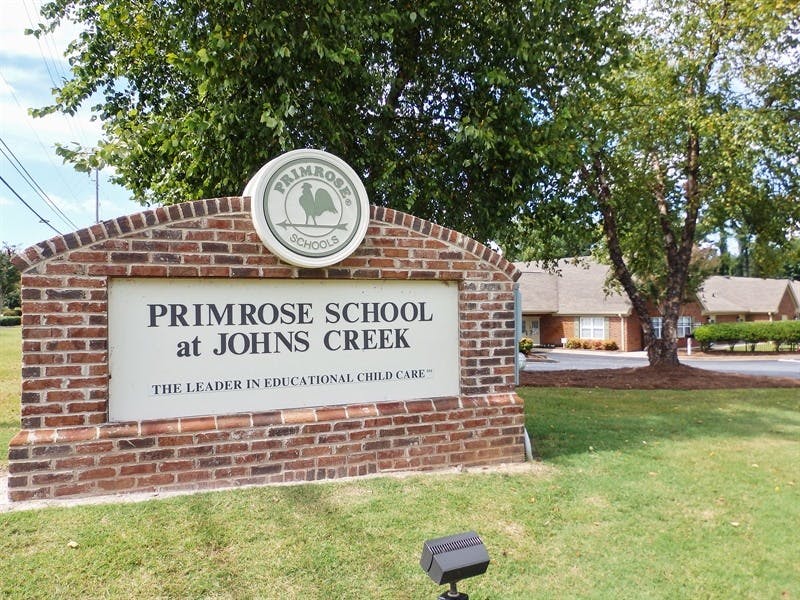 Primrose School at Johns Creek sign