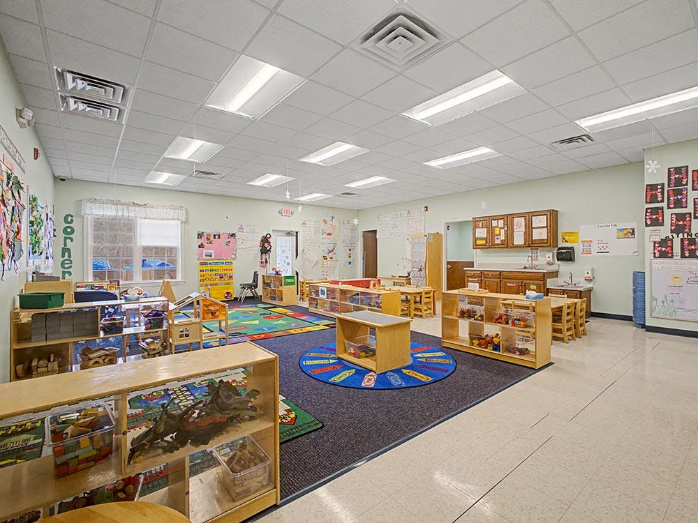 Colorful and organized classroom