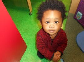 Child looking up