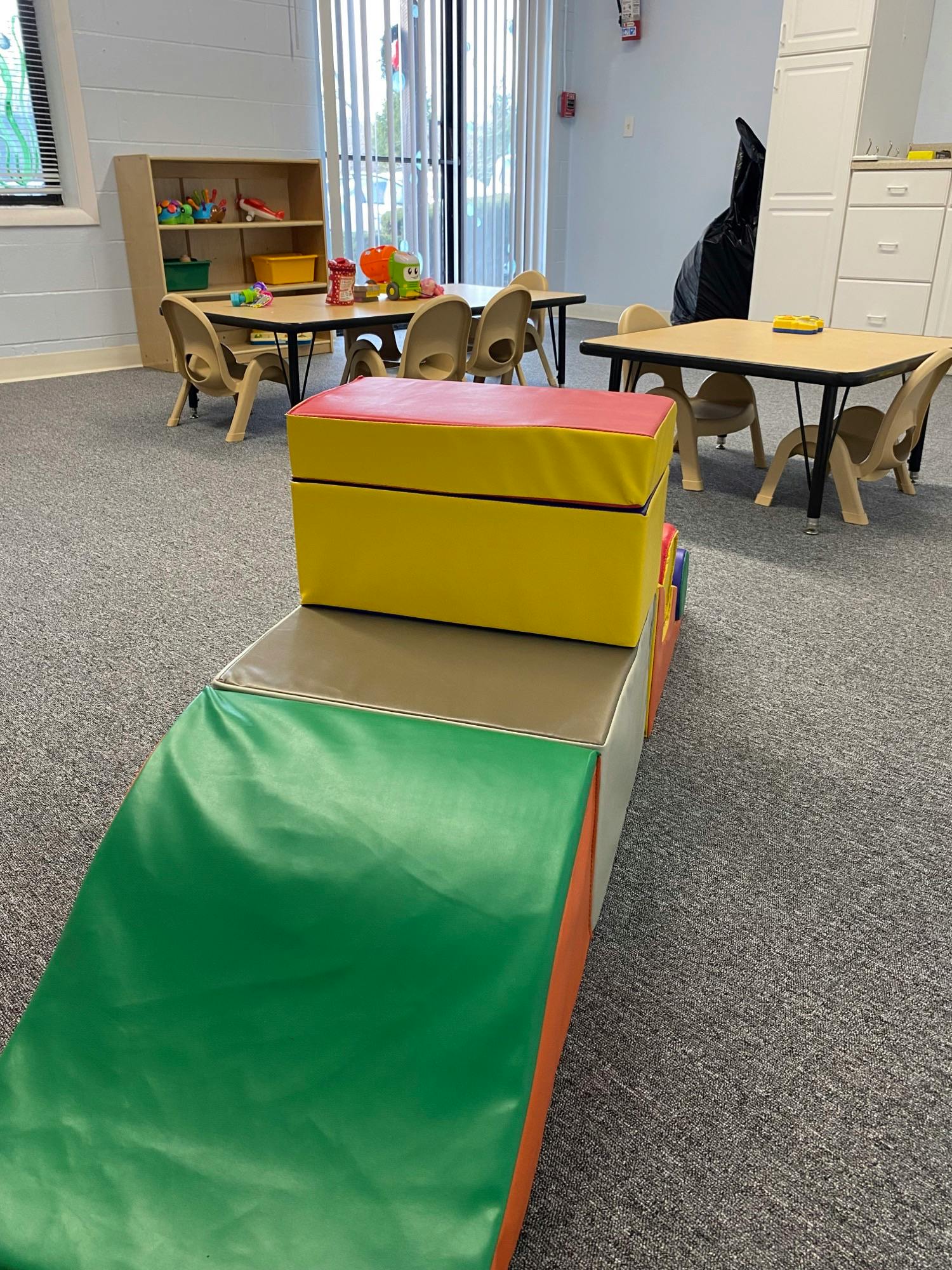 Soft play equipment in a classroom