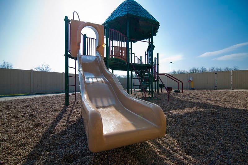 Playground slide and structure