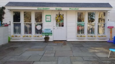 Grasshopper Green Preschool building exterior with windows and door