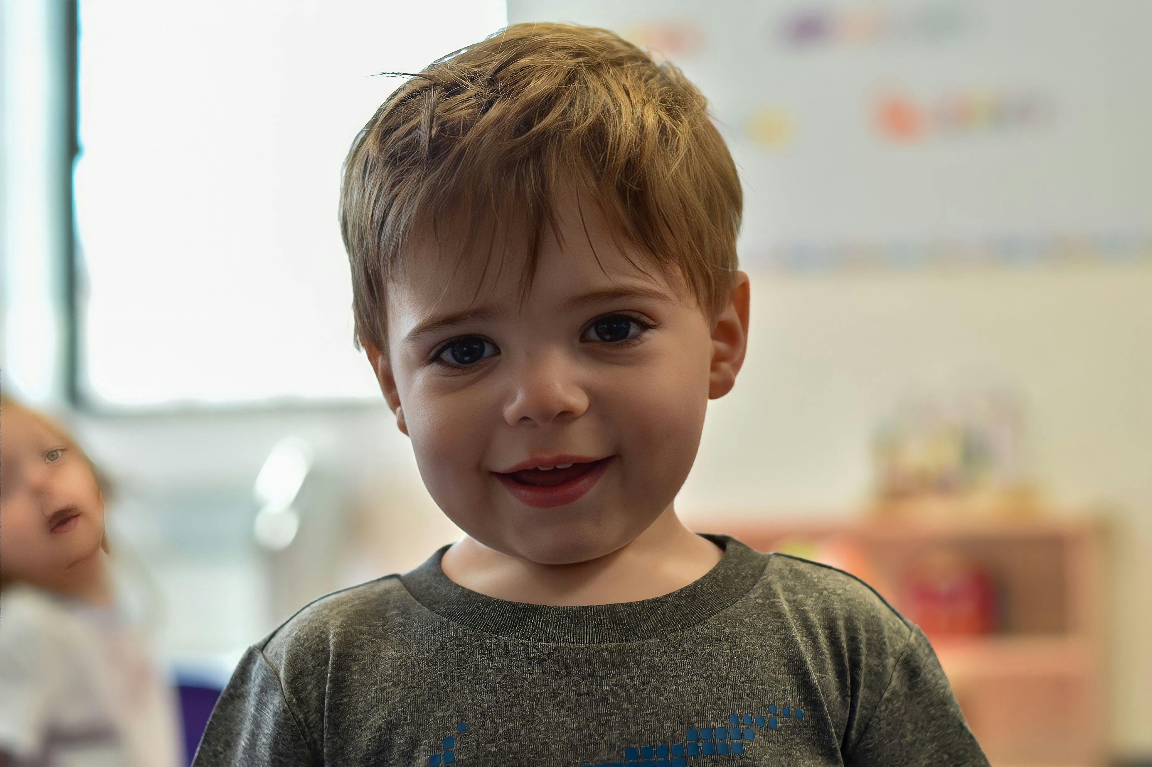 Child looking forward