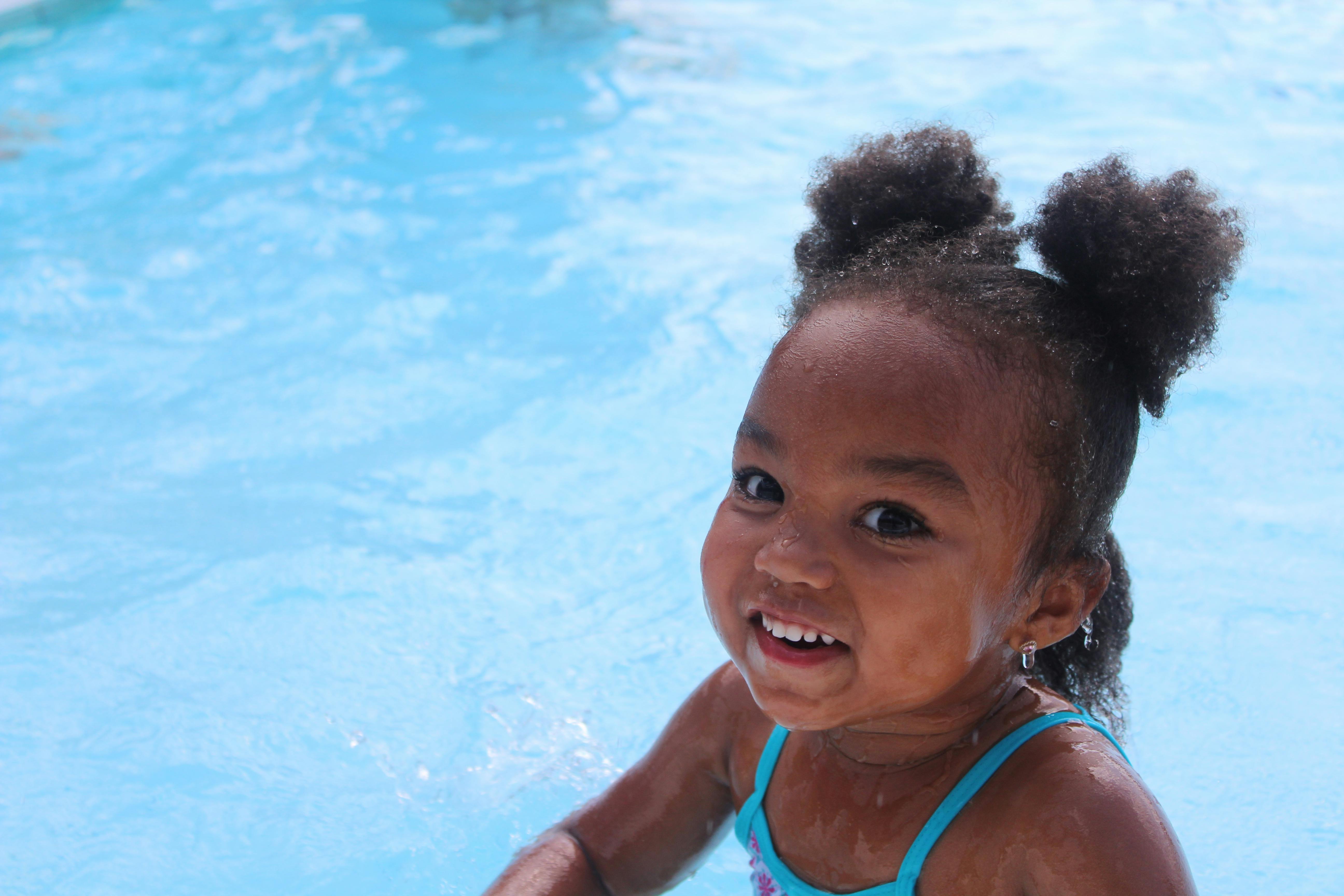 Child in a swimming pool