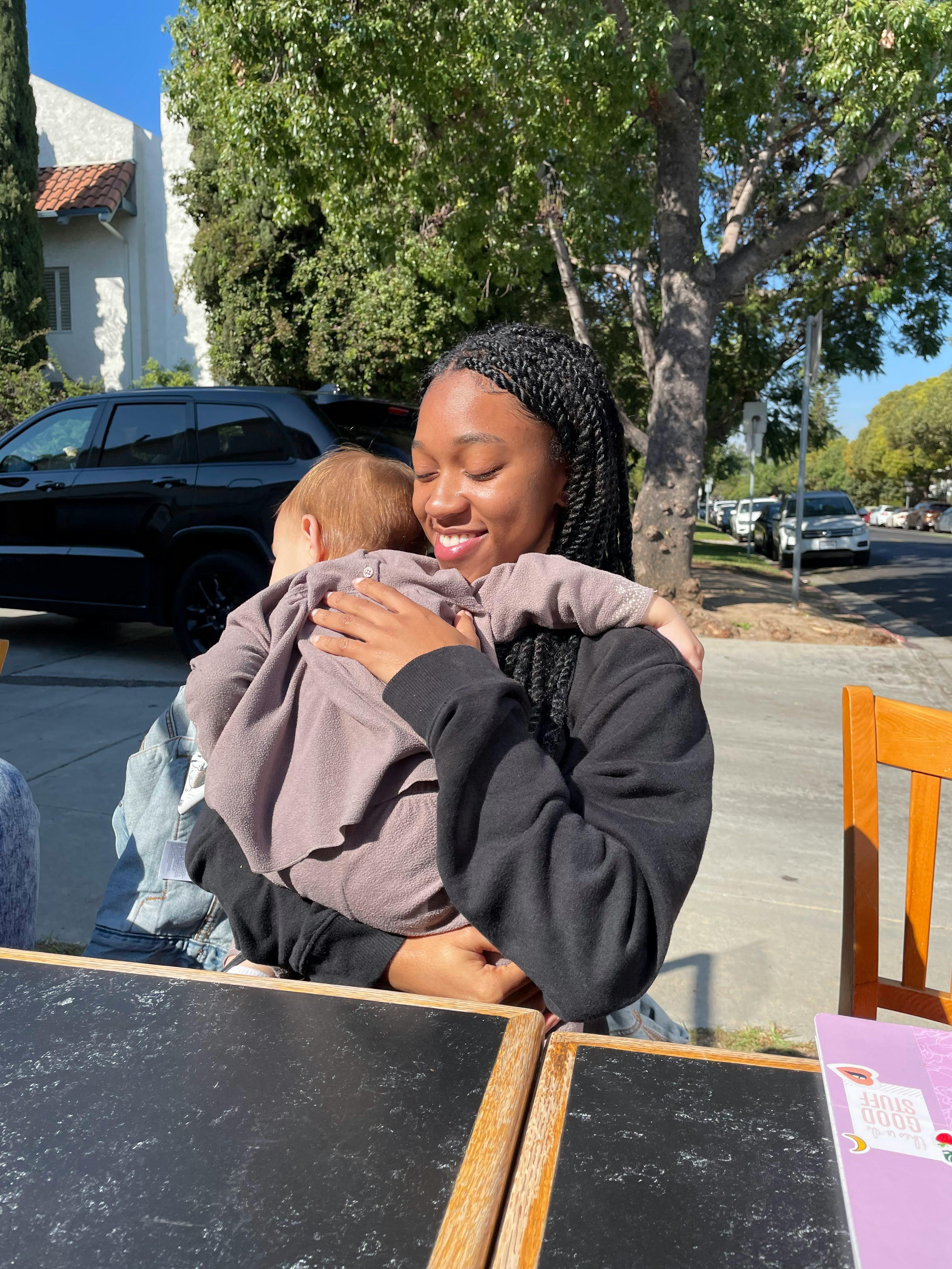 Person holding a child