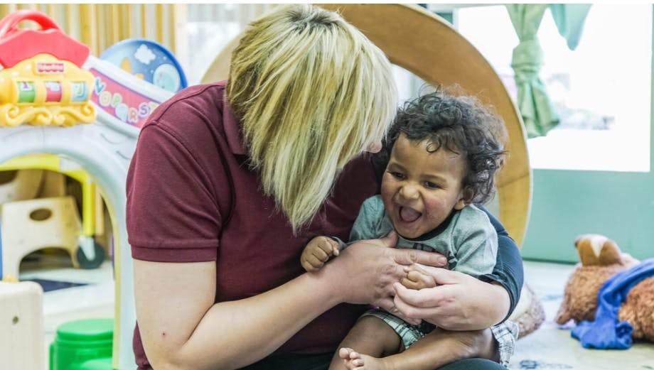 Person holding a child