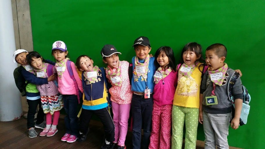 Group of children standing together
