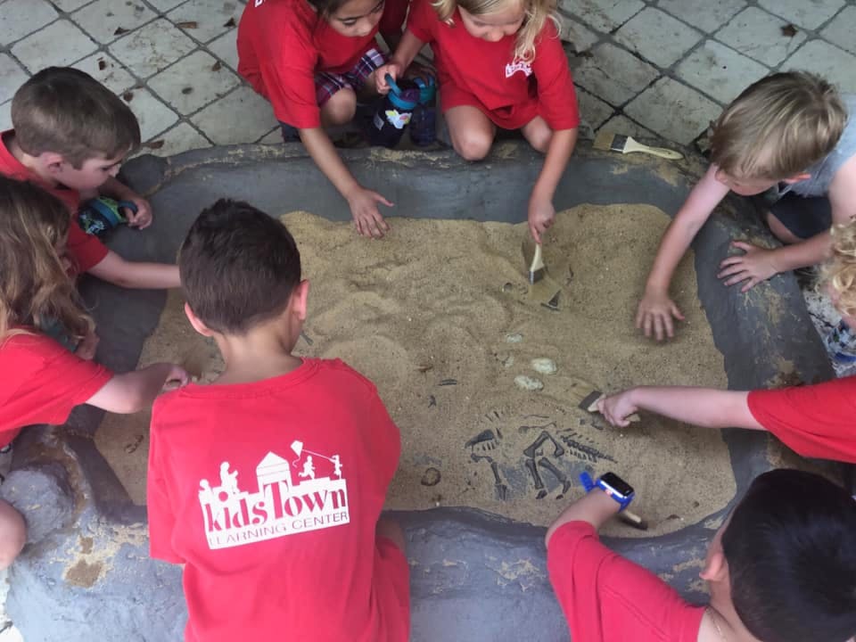 Children playing in a sandbox