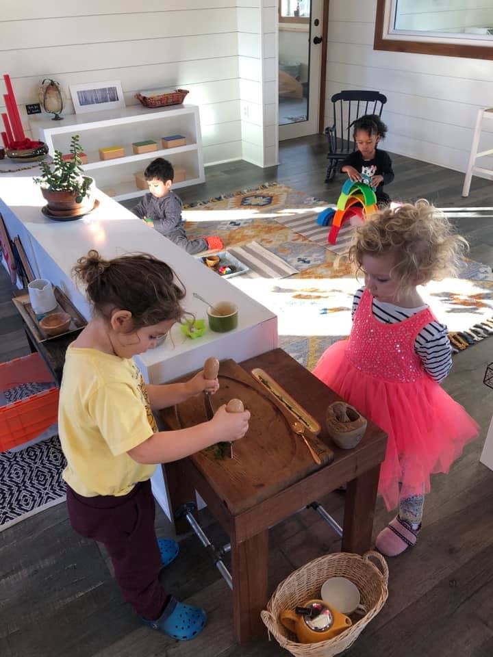 Children playing with toys in a room
