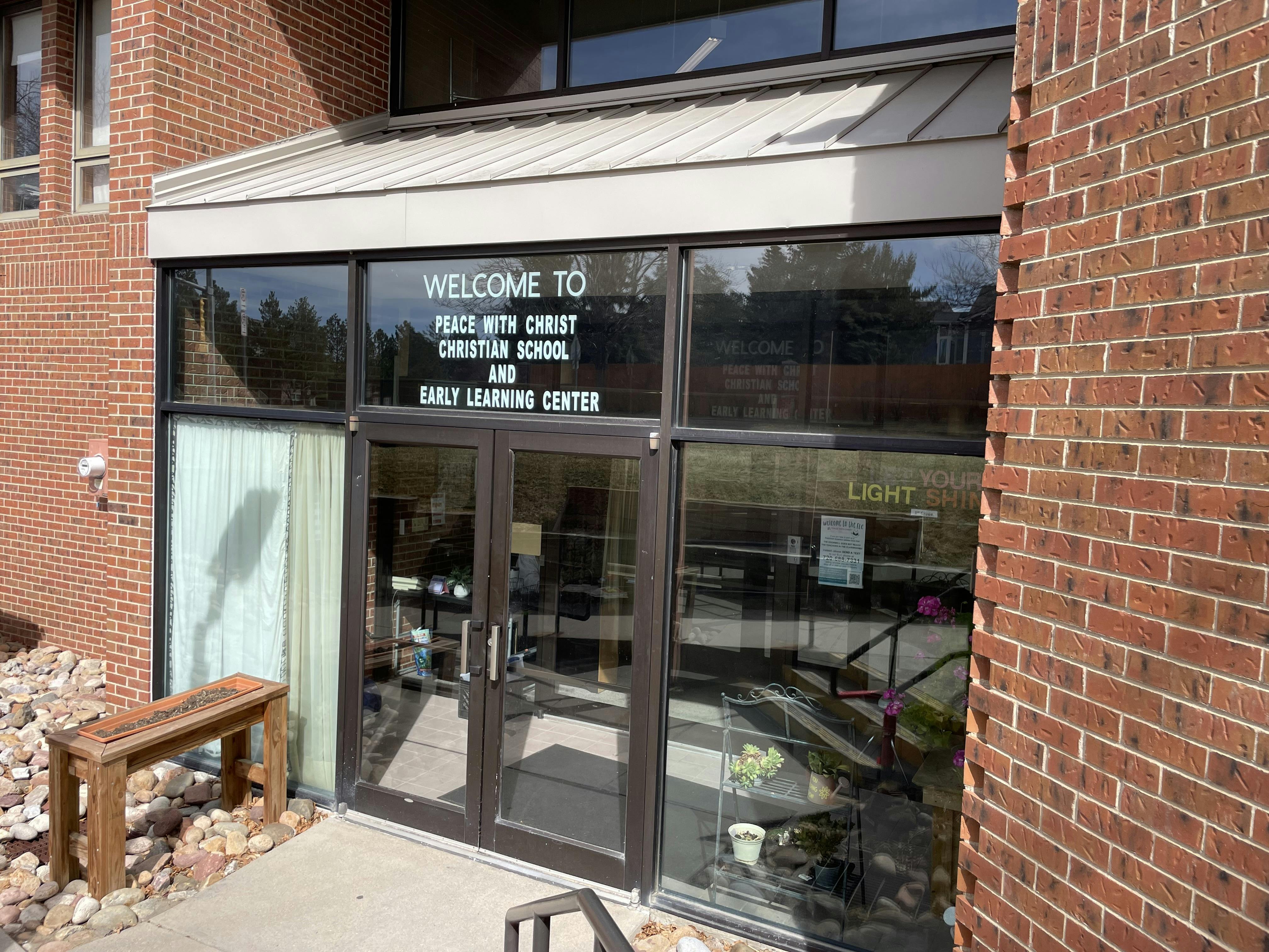 Entrance to Peace With Christ Christian School and Early Learning Center