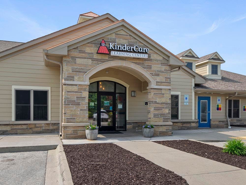 KinderCare Learning Centers building with stone and siding facade
