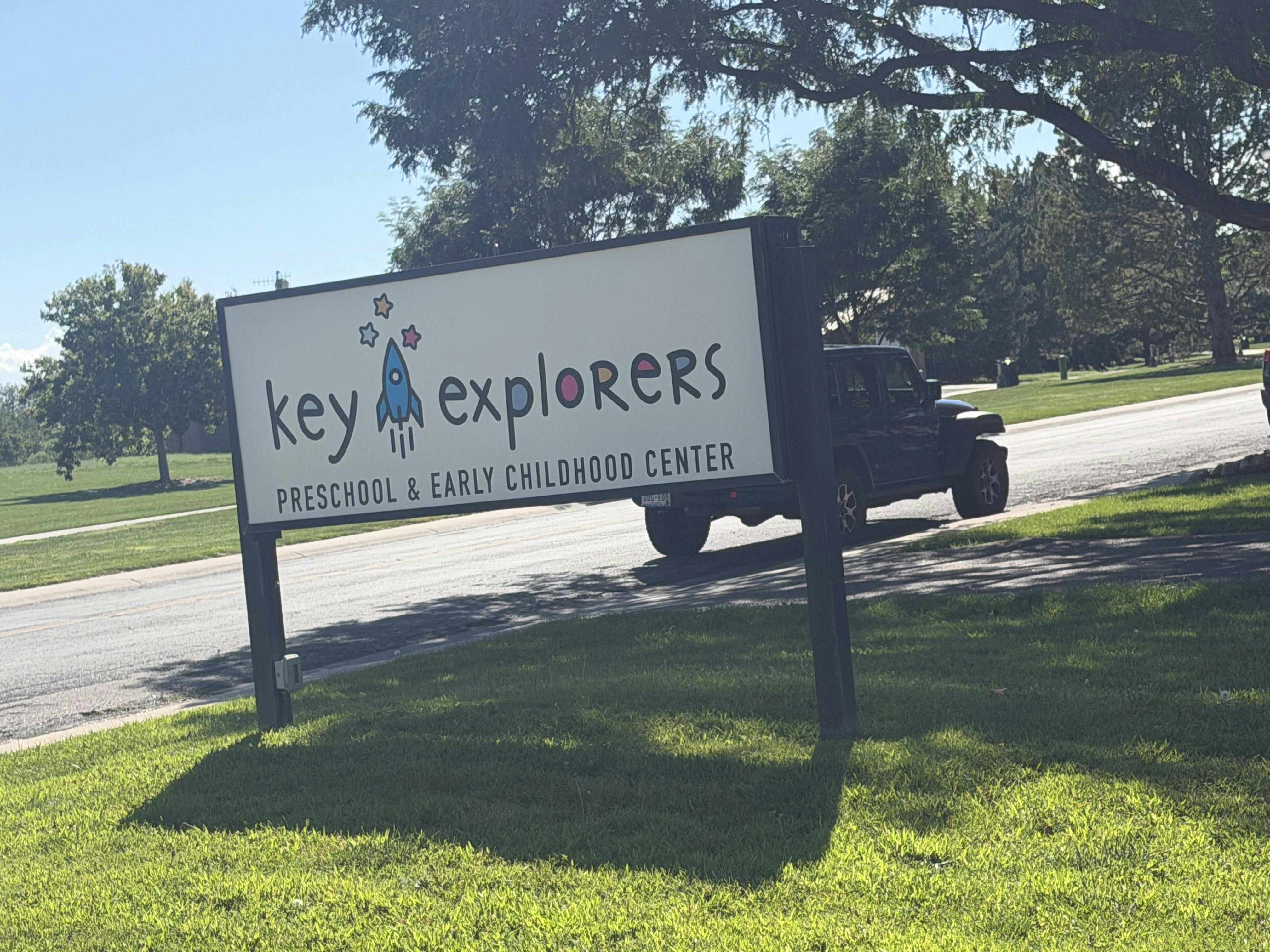 Sign for Key Explorers Preschool and Early Childhood Center
