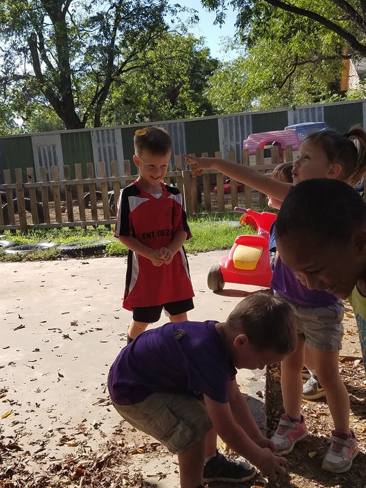 Children playing outdoors