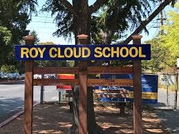Sign for Roy Cloud School