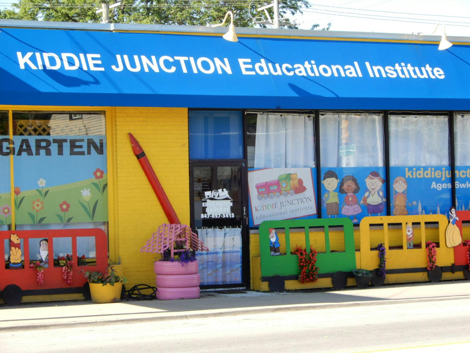 Kiddie Junction Educational Institute building with colorful decorations